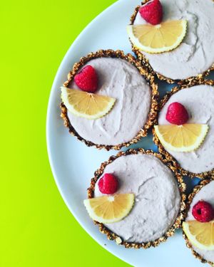 Raw vegan "cheesecakes" at Bonsai Bistro in Windhoek