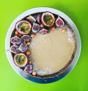 Vegan tart at Bonsai Bistro in Windhoek