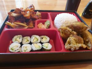 Veggie bento box at Kyoto in Waterford