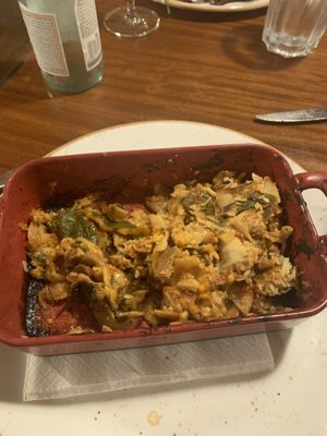 Half eaten Lasagna   at Sa Bodegueta in Mallorca