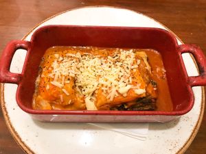 Lasaña at Sa Bodegueta in Mallorca