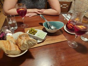 Bread, Olives & Aioli at Sa Bodegueta in Mallorca