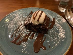 Vegan brownie  at Sa Bodegueta in Mallorca