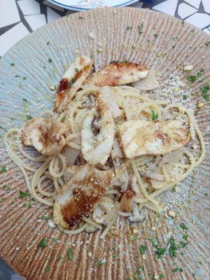 Mushroom Teriyaki Pasta #Veganuary at 365 Degrees Pizzeria in Thao Dien