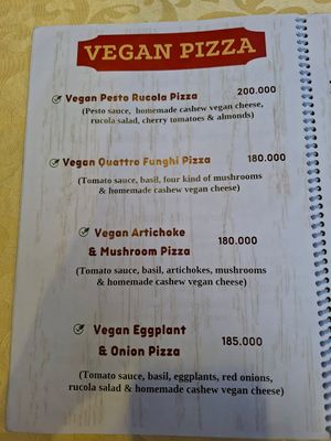 Vegan at 365 Degrees Pizzeria in Thao Dien