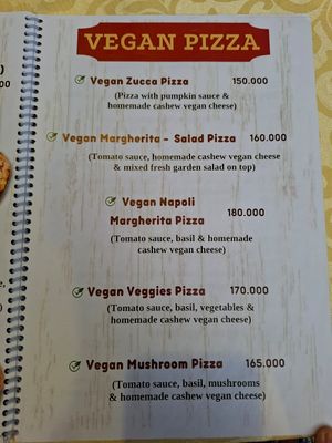 Vegan at 365 Degrees Pizzeria in Thao Dien