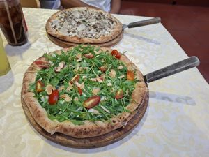 Vegan Pesto rucola pizza at 365 Degrees Pizzeria in Thao Dien