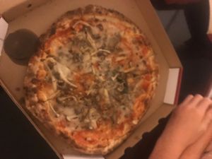 Truffle oil pizza  at 365 Degrees Pizzeria in Thao Dien