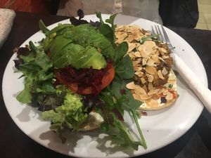 Veggie Burger at The Lillipad Cafe in Cairns