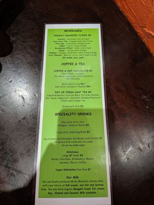 Some Drinks at The Lillipad Cafe in Cairns