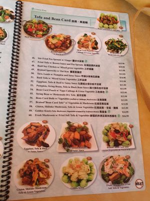 Menu at Enjoy Vegetarian Restaurant - Sunset District in San Francisco