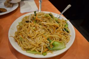 Vegan noodles. Yummy at Enjoy Vegetarian Restaurant - Sunset District in San Francisco