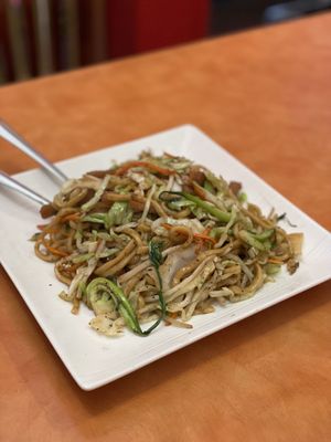 Veggie chow mein   at Enjoy Vegetarian Restaurant - Sunset District in San Francisco