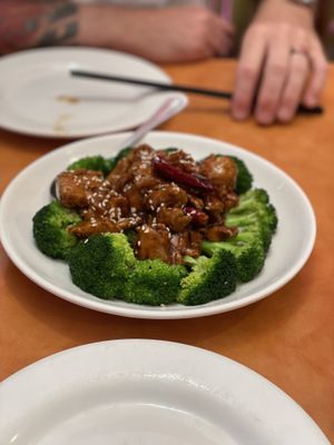 General tso’s chicken   at Enjoy Vegetarian Restaurant - Sunset District in San Francisco