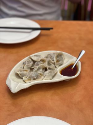 Veggie dumplings   at Enjoy Vegetarian Restaurant - Sunset District in San Francisco