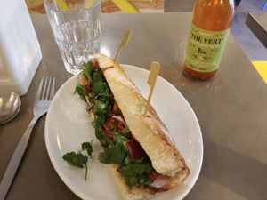 Tofu banh mi at Phood in Orleans