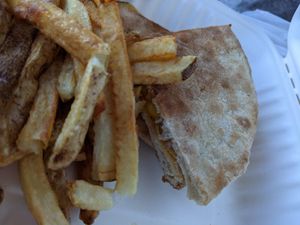 Grilled cheese and fries at Zito Pizzeria and Grill in Winston-salem