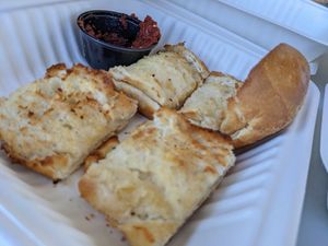 Garlic bread at Zito Pizzeria and Grill in Winston-salem