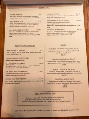 Menu (page 2) - accurate July 2021 at The Swan in Wotton-under-edge