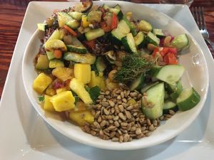 Vegan summer bowl at grow fresh local food in Macon