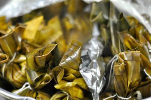 Mixiote  Cooked in Banana Leaves at House in Cuernavaca