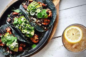 Vegetarian Tacos at House in Cuernavaca