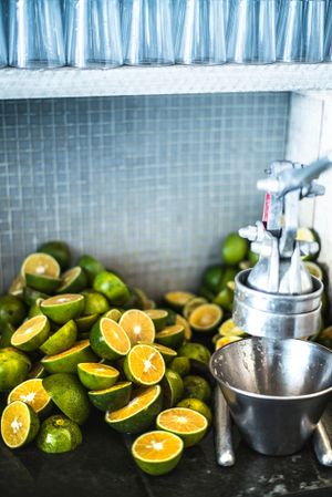 Fresh Squeezed OJ at House in Cuernavaca