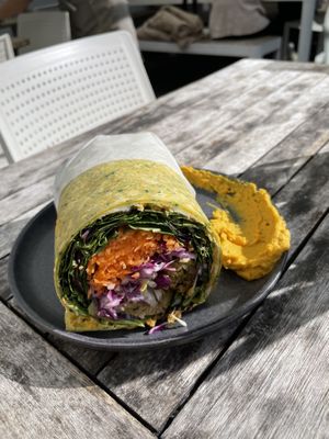 Falafel wrap was AMAZING  at Gratitude in Tauranga