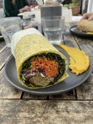 Falafel wrap was amazing  at Gratitude in Tauranga