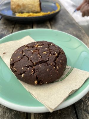 Peanut butter brownie cookie!!!  at Gratitude in Tauranga