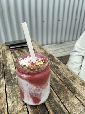 Sunrise Smoothie- very very yummy!!  at Gratitude in Tauranga