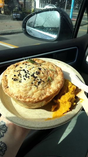 Pie at Gratitude in Tauranga