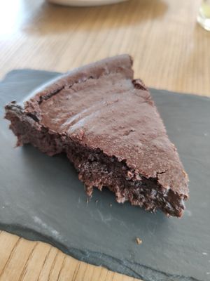 Chocolate dessert at DaTerra in Aveiro