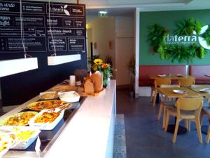 Dishes area at DaTerra in Aveiro