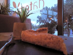 Orange and coconut sweet dessert at DaTerra in Aveiro