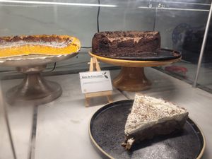 Choices of cake at DaTerra in Aveiro