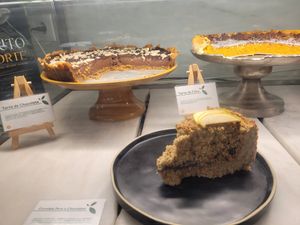 Choices of cake at DaTerra in Aveiro