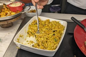 Alho-frances à brás at DaTerra in Aveiro