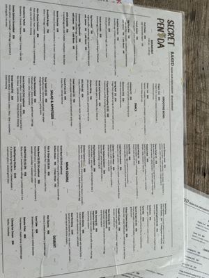 Menu doesn’t not have many vegan options as stated.   at Secret Penida in Penida Island