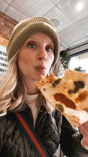   at Uncle Tony's Pizza in New York City