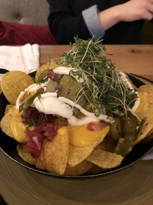 vegan chips and dips at Kunsthauscafé in Graz