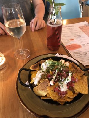 vegan nachos at Kunsthauscafé in Graz