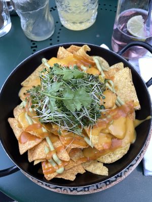 Chips and dips  at Kunsthauscafé in Graz