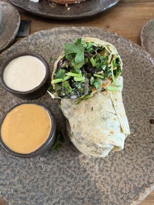 Vegan burrito  at Honest Greens - Plaça Catalunya in Barcelona