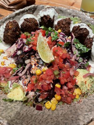 Falafel spicy  at Honest Greens - Plaça Catalunya in Barcelona