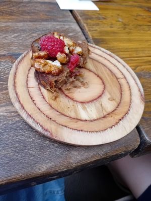 Banana bread (half of it :) at Honest Greens - Plaça Catalunya in Barcelona