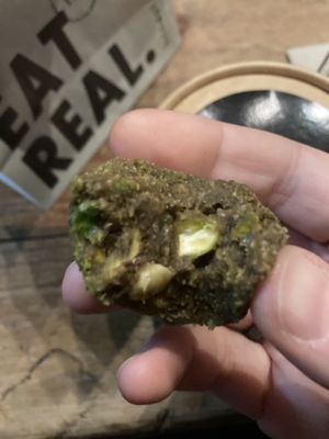 Matcha protein ball  at Honest Greens - Plaça Catalunya in Barcelona