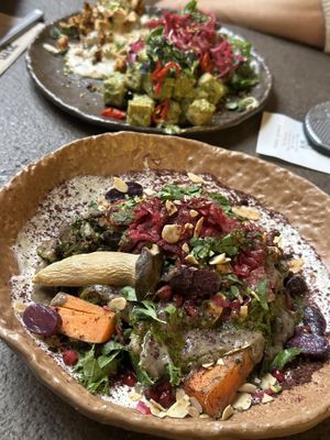 Seasonal mushroom plate  at Honest Greens - Plaça Catalunya in Barcelona