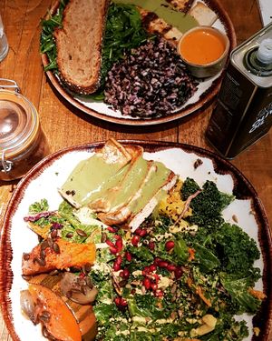 Amazing food! at Honest Greens - Plaça Catalunya in Barcelona