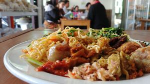 buffet plate at Berkah Vegan in Dalung